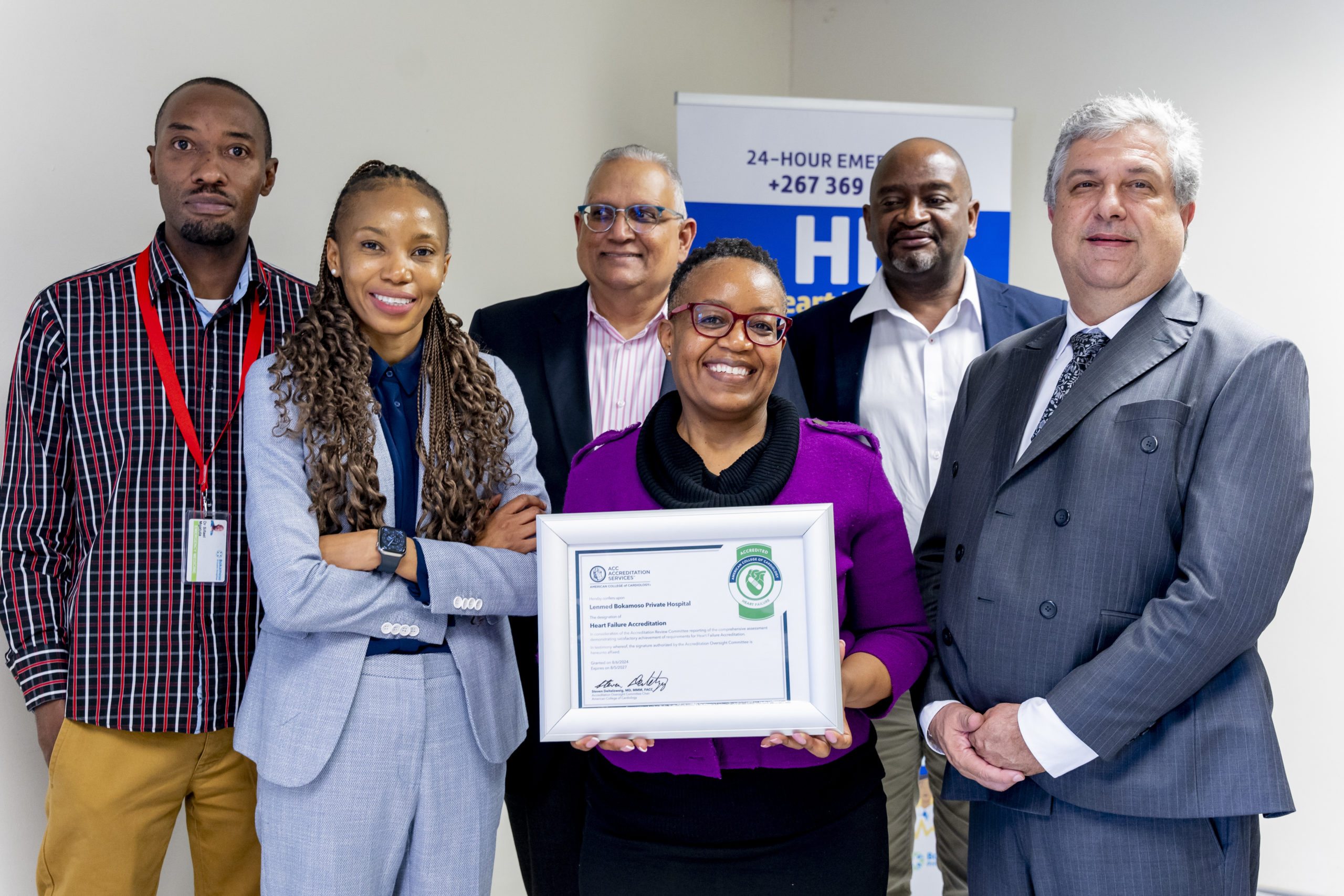 Bokamoso Private Hospital Cardiology team