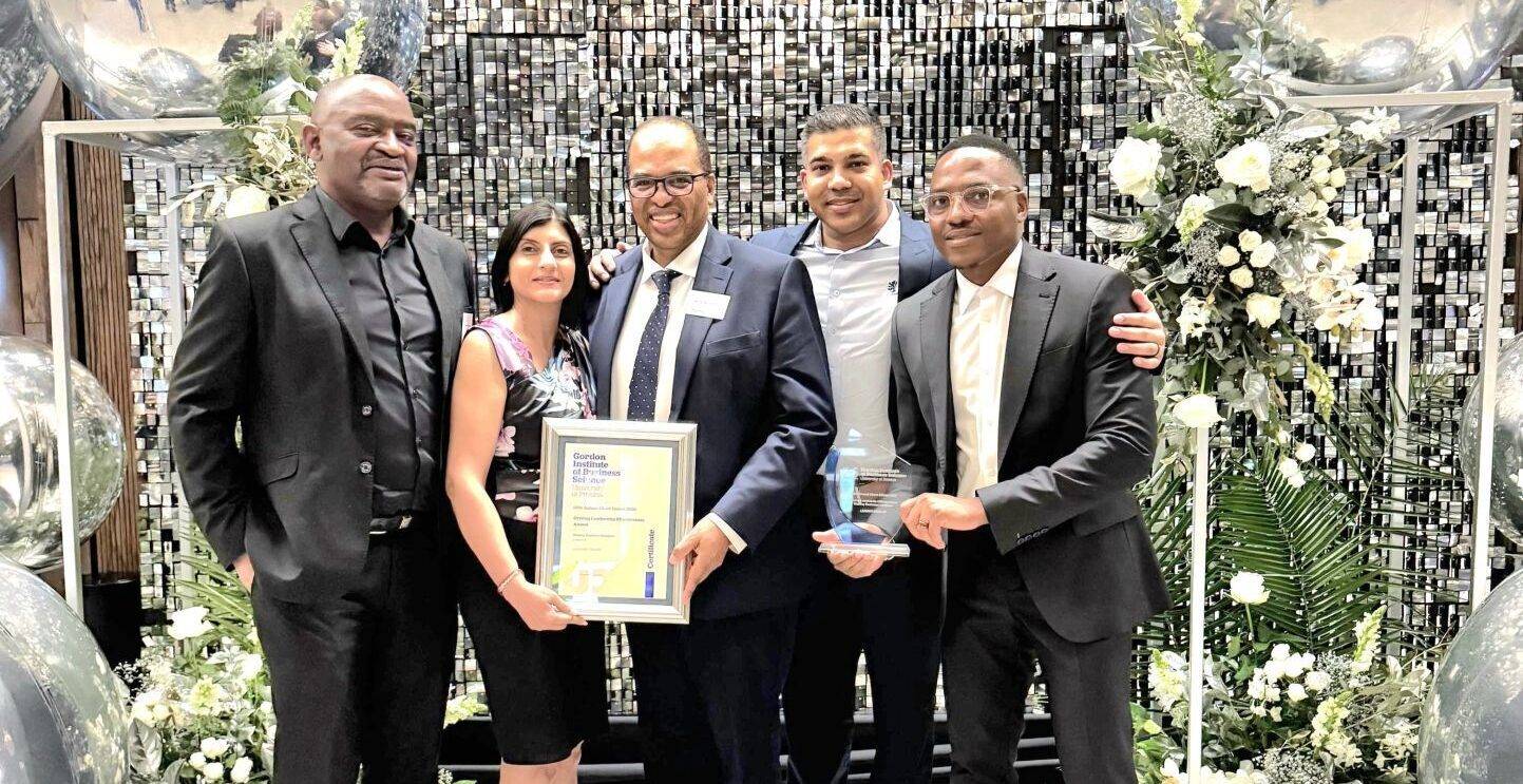 Pictured from GIBS Professor Morris Mthombeni and Lenmed Leadership Team Members