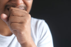 Sick man got flu allergy sneezing and blowing nose Sick man got flu allergy sneezing and blowing nose