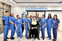 LARC staff and patient
