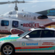 Emergency Responsive Unit Car and helicopter