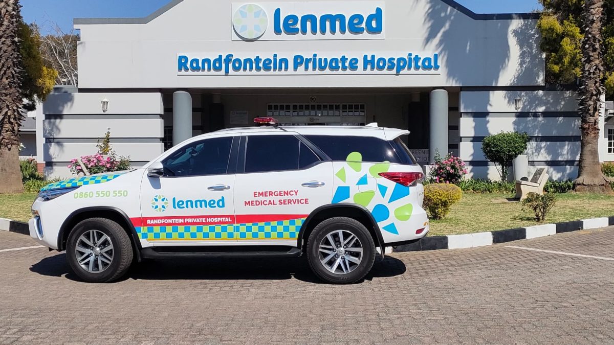 Lenmed Randfontein Private Hospital Entrance