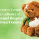 Paediatric Centre of Excellence cover with injure teddy bear next to it