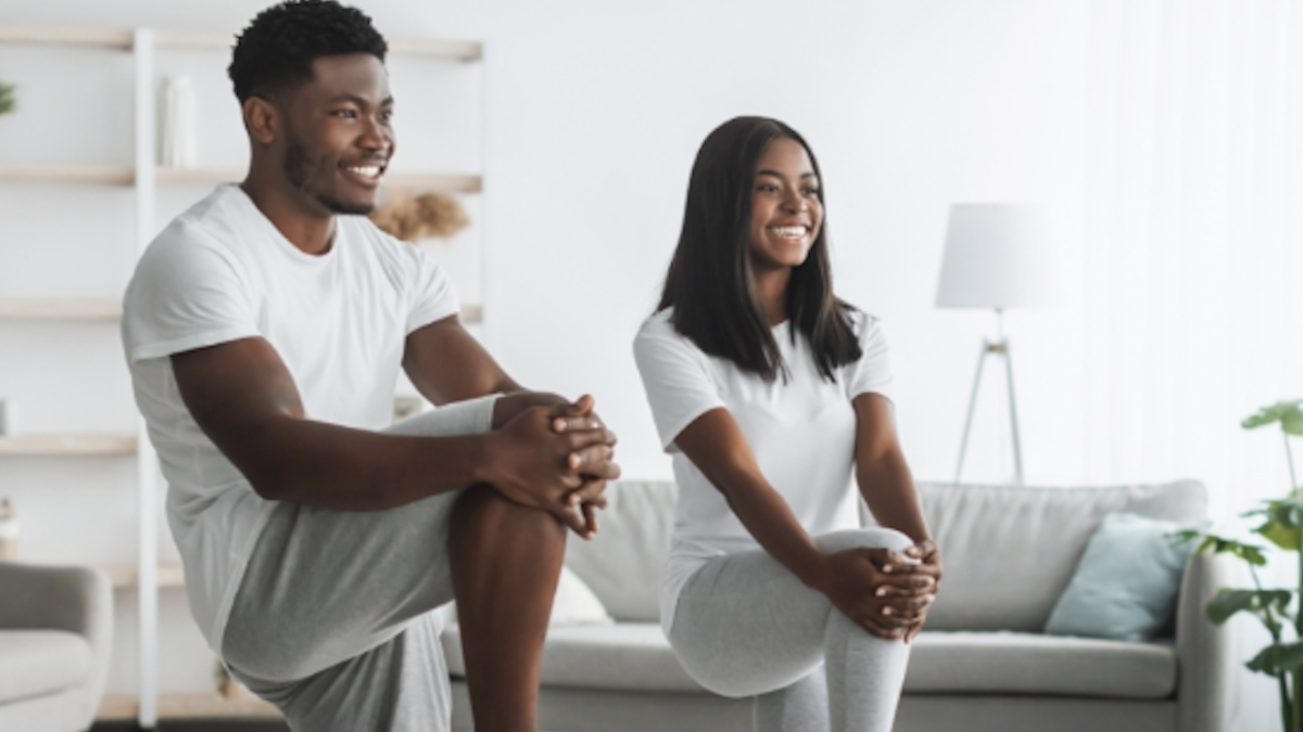 couple exercising