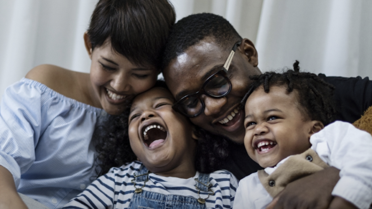 family laughing