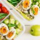 healthy colourful lunchboxes display