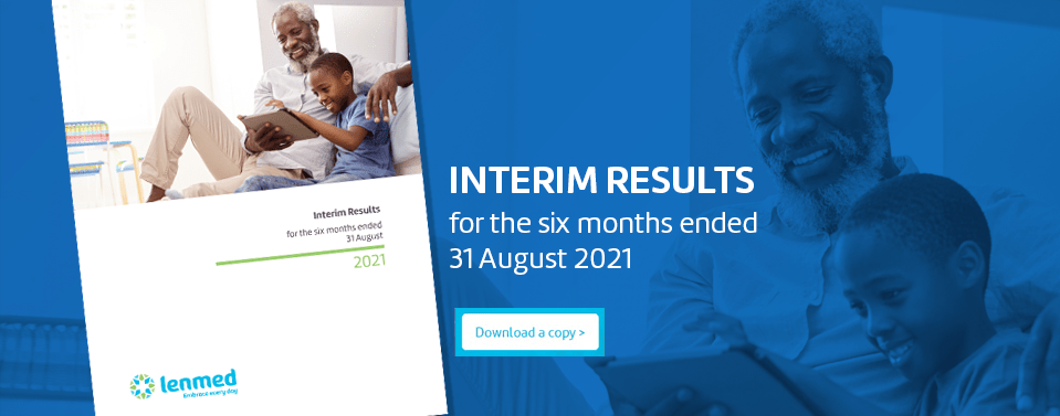 Interim results for the six months ended 31 August 2020