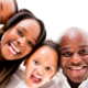 view of african family smiling