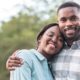 smiling african couple